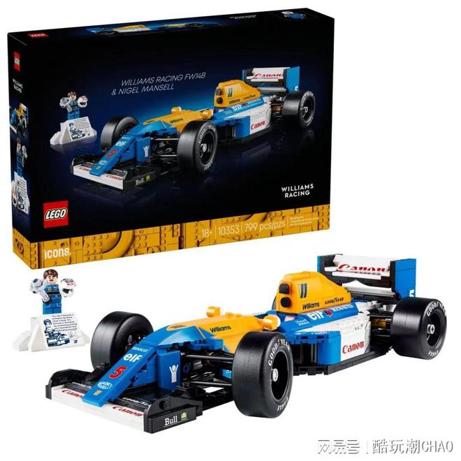 赛车迷必看：乐高10353威廉姆斯车队FW14B与尼格尔·曼塞尔(图3)