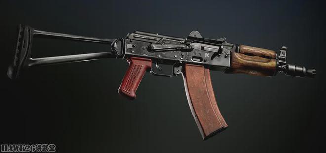 细看：AKS-74U短步枪3D模型 射击游戏的道具 精致还原以假乱真(图6)