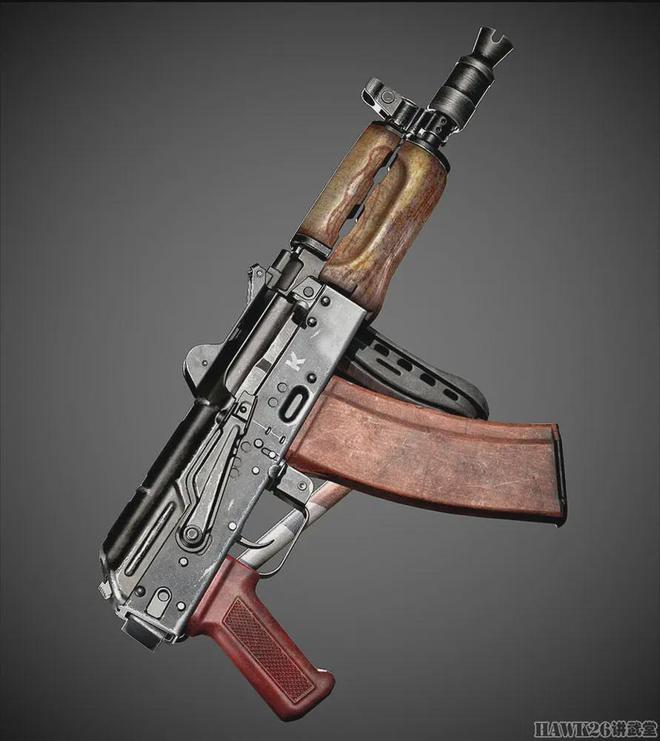 细看：AKS-74U短步枪3D模型 射击游戏的道具 精致还原以假乱真(图9)